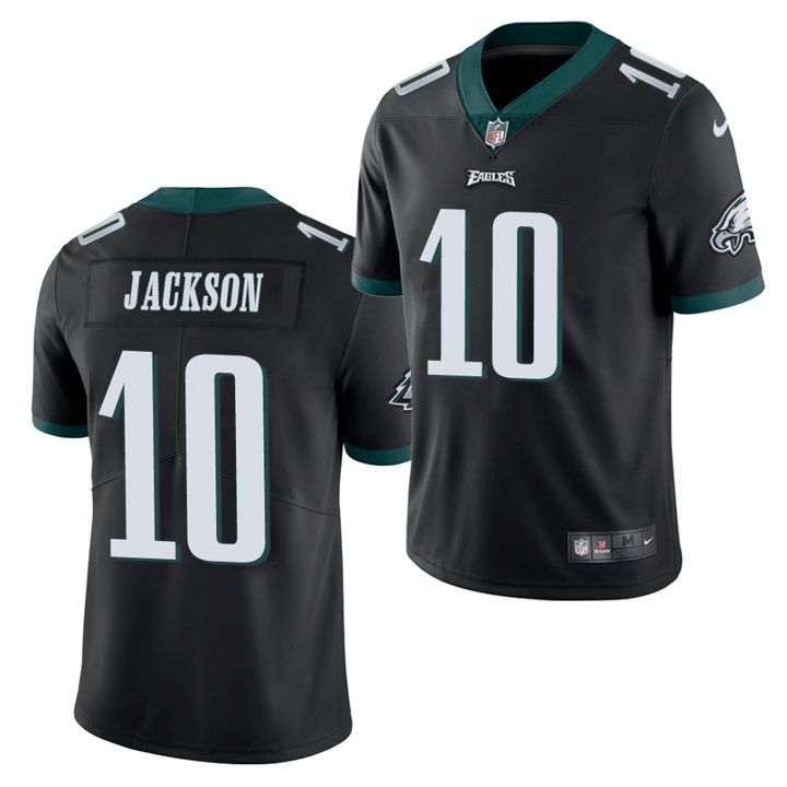 Men Philadelphia Eagles 10 Desean Jackson Nike Black Vapor Limited NFL Jersey